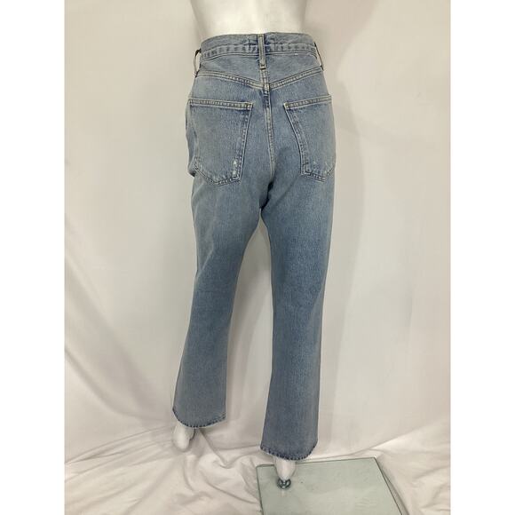 Agolde 'Lana' Straight Denim Jean Size 26 - Picture 3 of 4